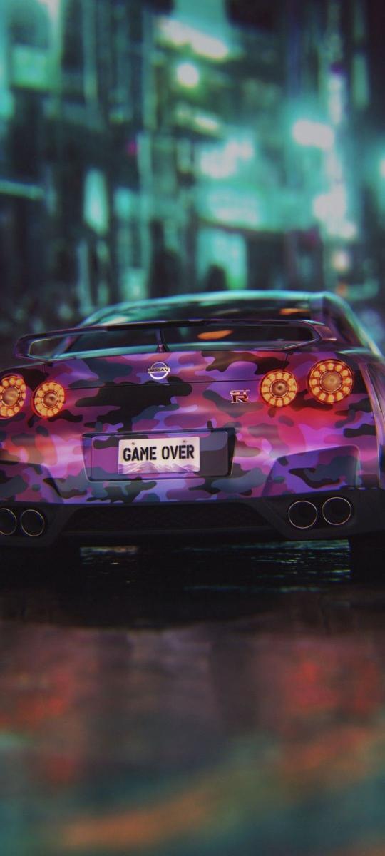 Camo Nissan GTR - Related Dark Wallpapers wallpaper