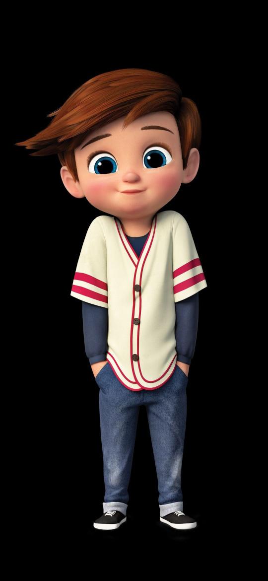 Cartoon Boy Baseball Outfit