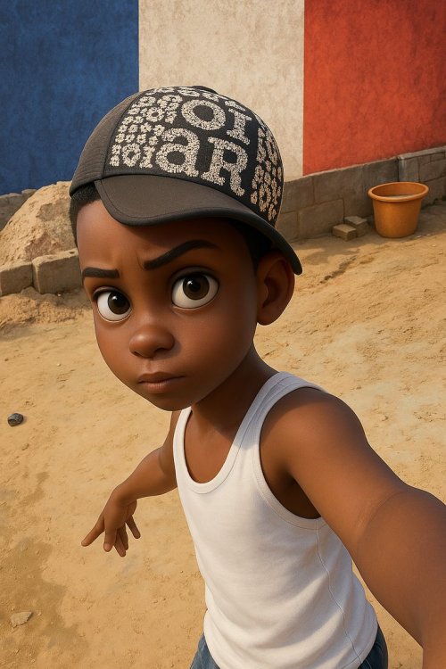 Cartoon Boy Selfie