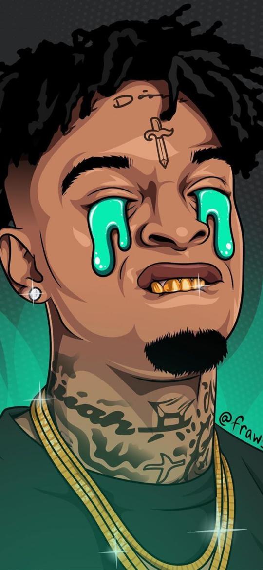 Cartoon Crying Rapper - Related Ghetto Wallpapers wallpaper