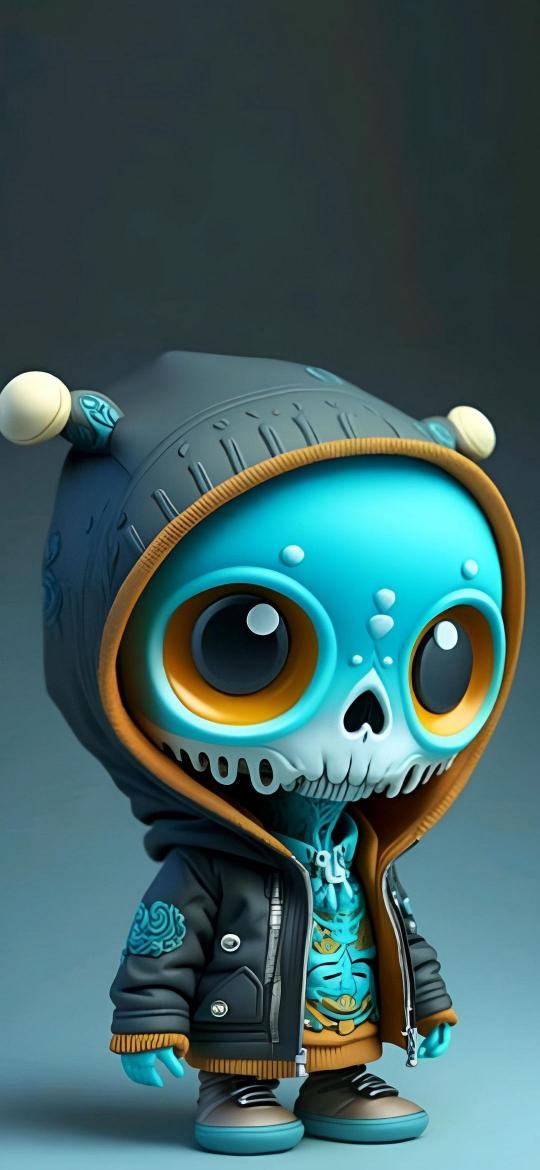Cartoon Skull Character