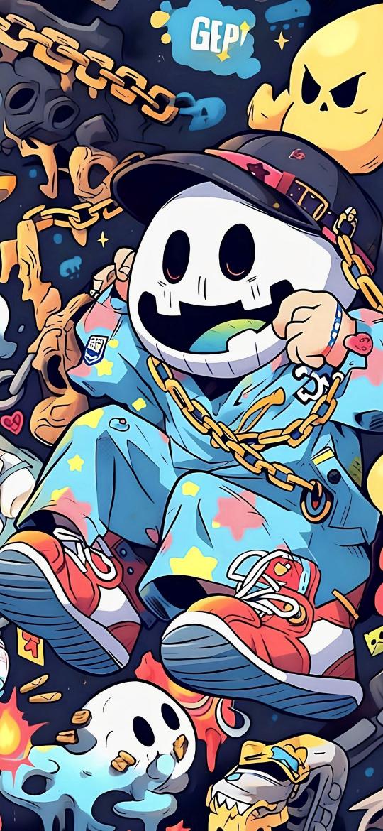 Cartoon Skull Drip