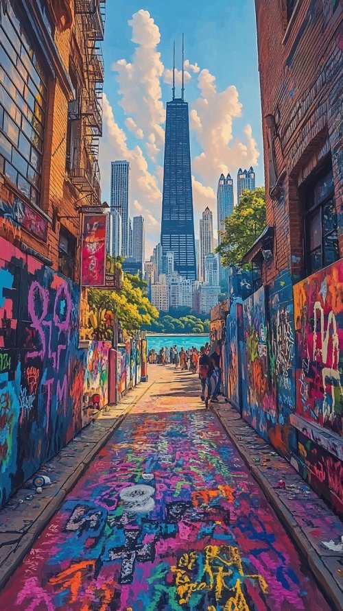 Chicago Graffiti Alley View - Related Ghetto Wallpapers wallpaper