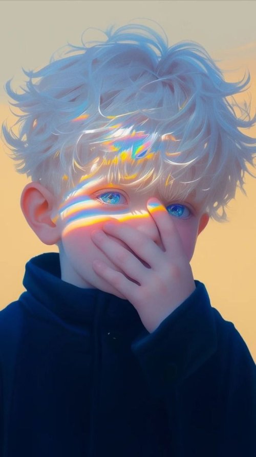 Child_with_Rainbow_Light_on_Face - Related Ghetto Wallpapers wallpaper