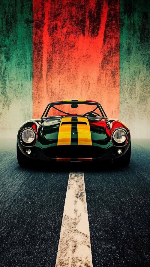 Classic Race Car Portrait - Related Anime Wallpapers wallpaper