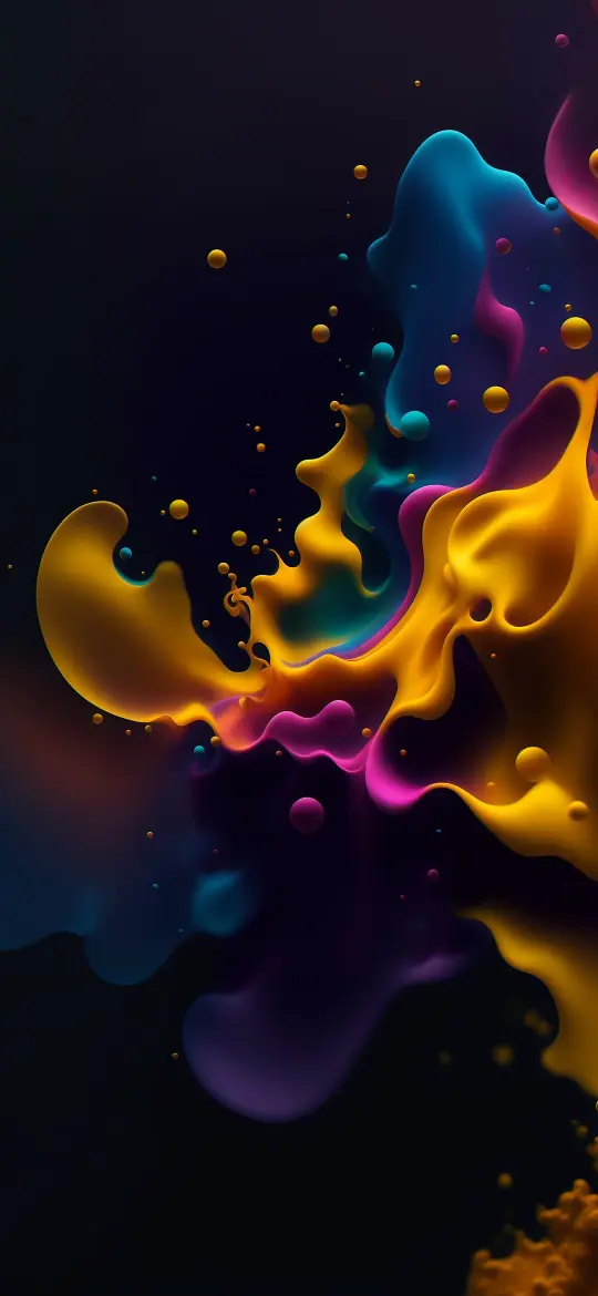 Colorful Liquid Splash Art - Related 4K Wallpapers wallpaper
