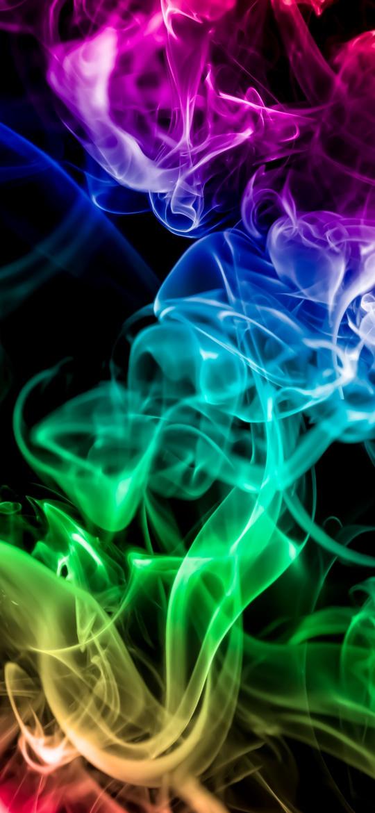 Colorful Smoke Swirls - Related 4K Wallpapers wallpaper
