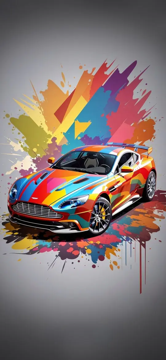 Colorful Sports Car Splash - Related 4K Wallpapers wallpaper