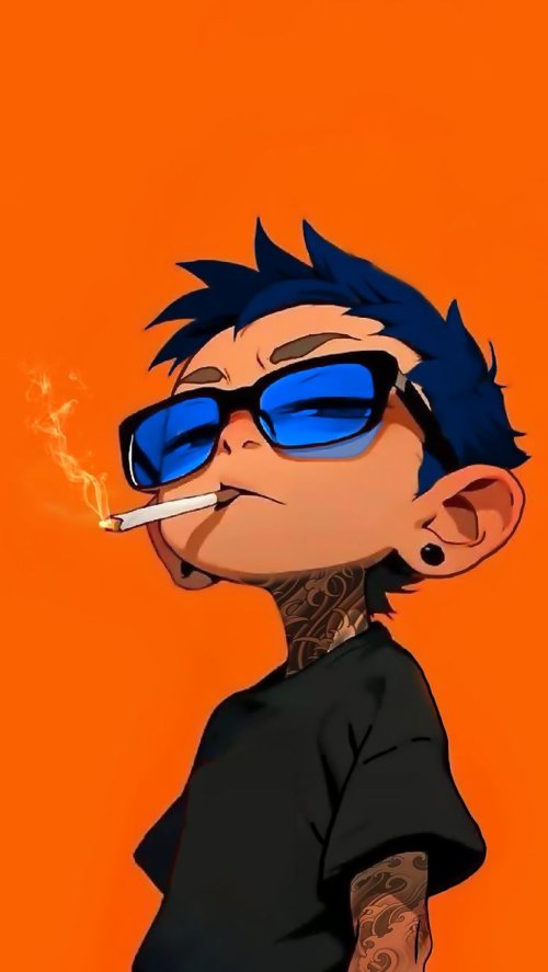 Cool Cartoon Character Smoking - dope Wallpaper