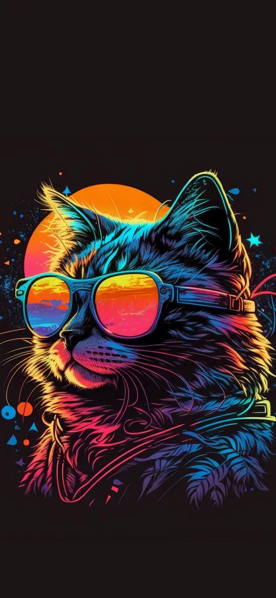 Cool Cat Sunset Vibes - Related Ghetto Wallpapers wallpaper