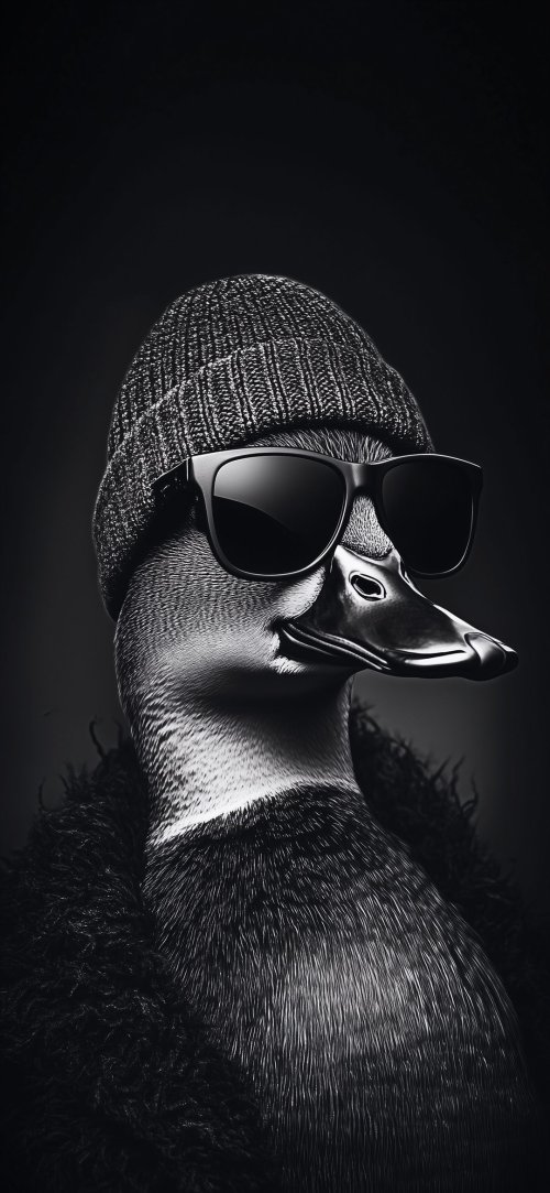 Cool Duck Portrait