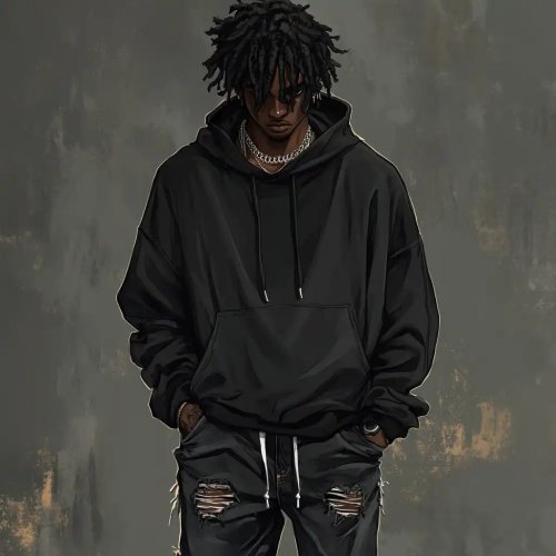Cool_Guy_Black_Hoodie_Dreads - Related Ghetto Wallpapers wallpaper