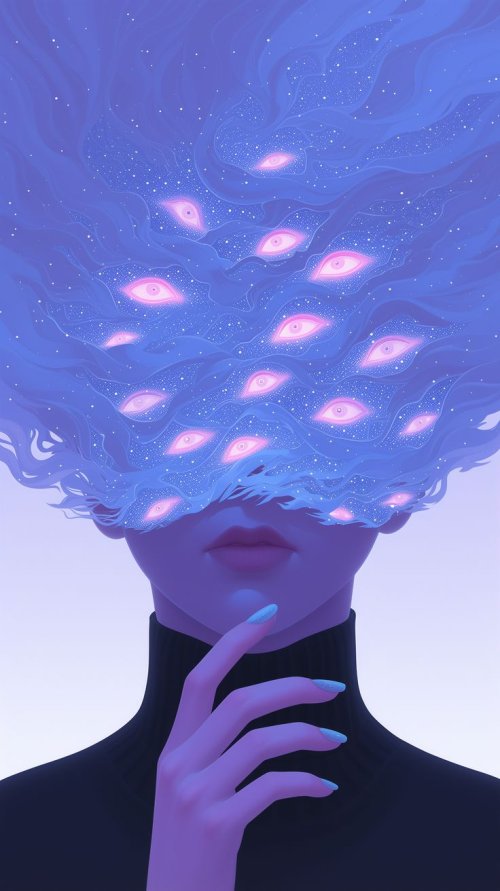 Cosmic Gaze Dreamscape - Related Dark Wallpapers wallpaper