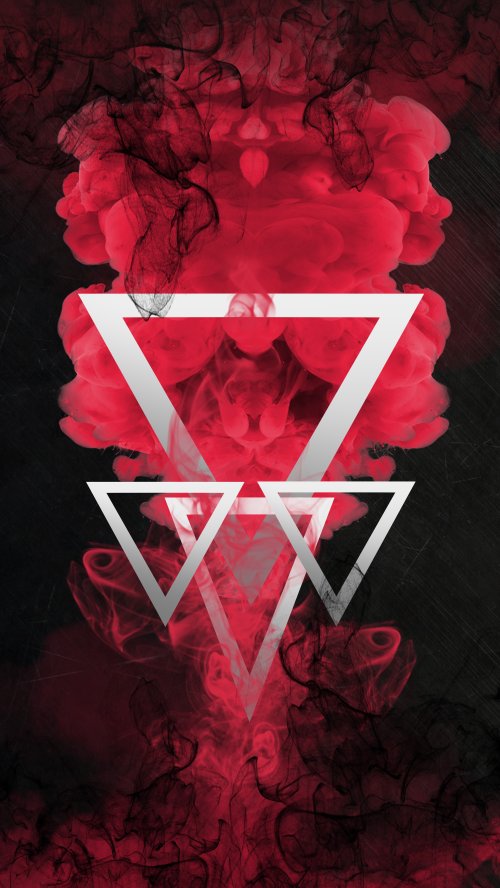 Crimson Geometric Smoke - Related Ghetto Wallpapers wallpaper
