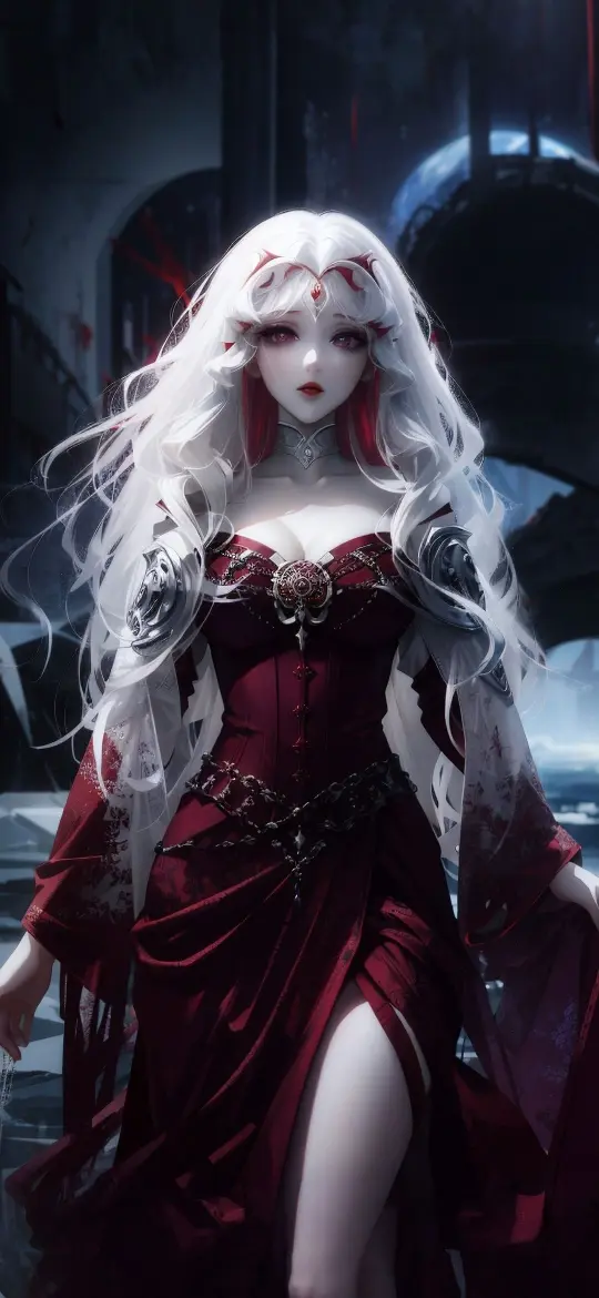 Crimson Gown Enchantress - Related Dope Wallpapers wallpaper