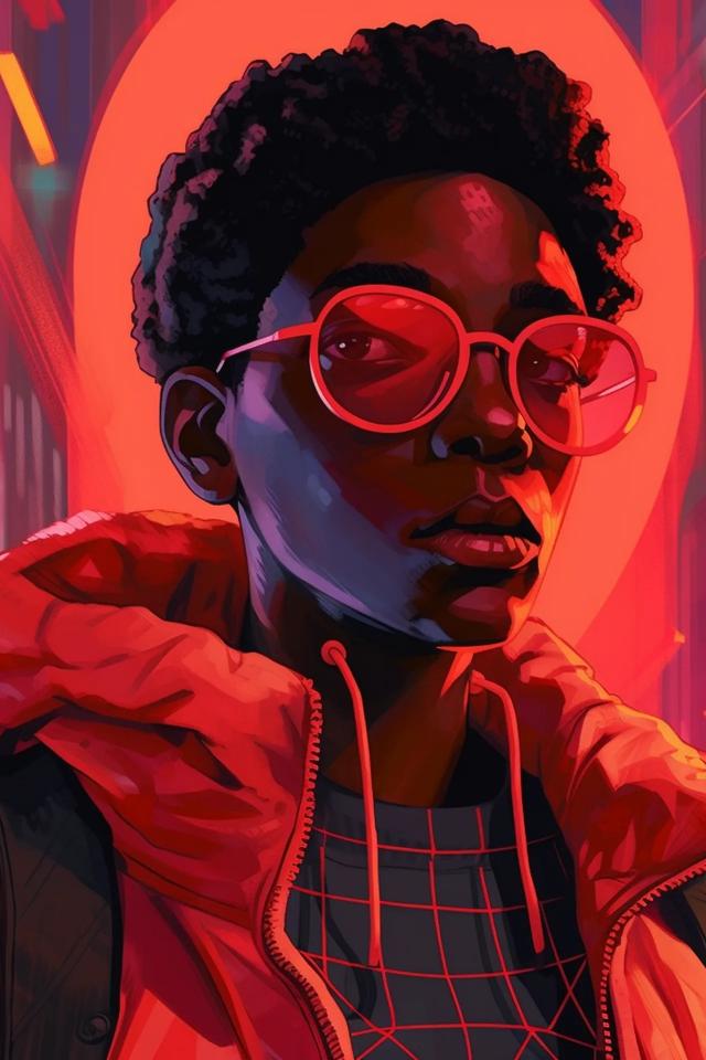 Crimson Portrait Illustration - Related Ghetto Wallpapers wallpaper
