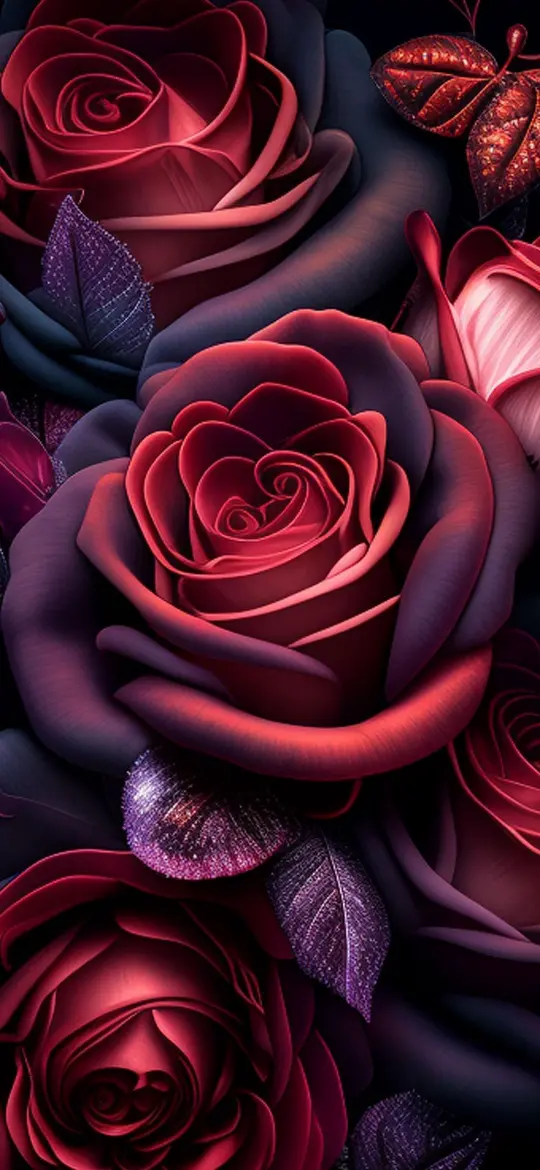 Crimson Rose Bouquet - Related Ghetto Wallpapers wallpaper