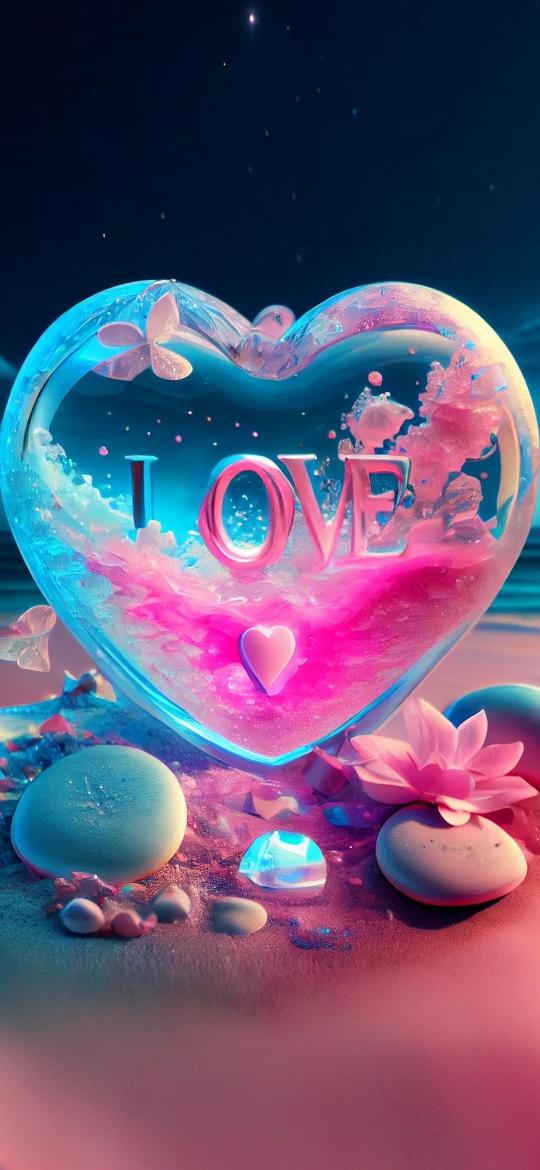 Crystal Heart of Love