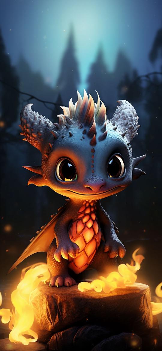 Cute Dragon by Campfire - Related Ghetto Wallpapers wallpaper