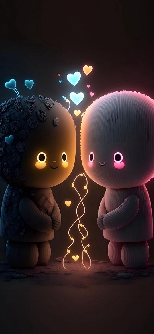 Cute Robot Love - Related Ghetto Wallpapers wallpaper