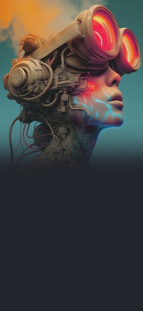 Cybernetic Visionary Portrait - Related StockWalls wallpaper
