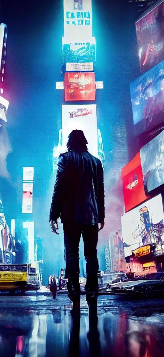 Cyberpunk Cityscape Reflection - Related Dope Wallpapers wallpaper