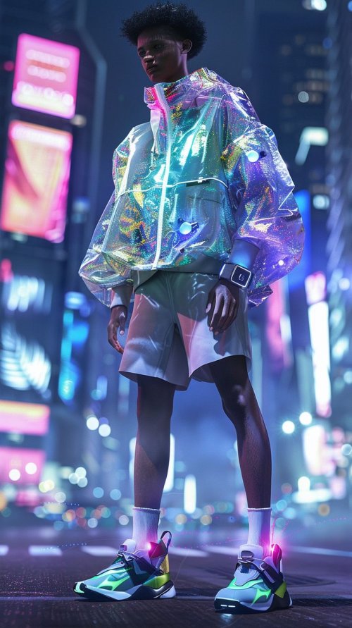 Cyberpunk Fashion in Cityscape - Related Dope Wallpapers wallpaper
