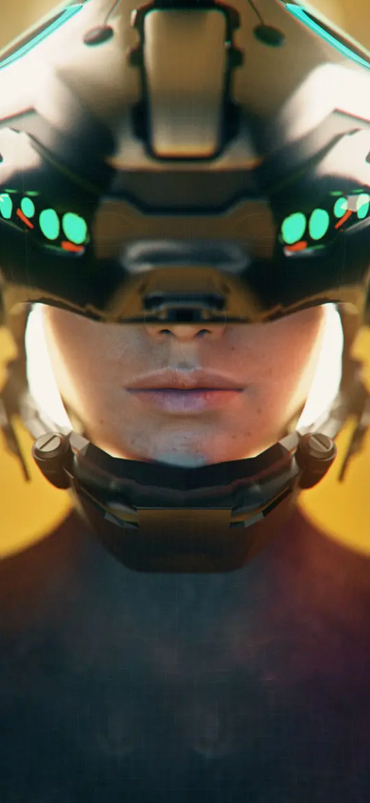 Cyberpunk Helmet Close-Up - Related Ghetto Wallpapers wallpaper