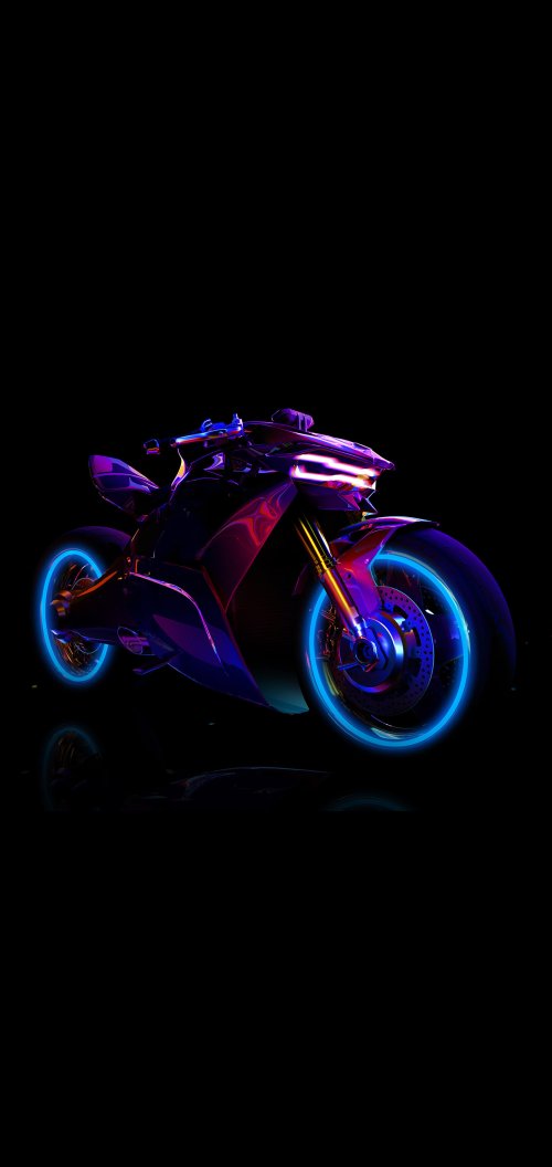 Cyberpunk Motorcycle Glow - Related Dope Wallpapers wallpaper