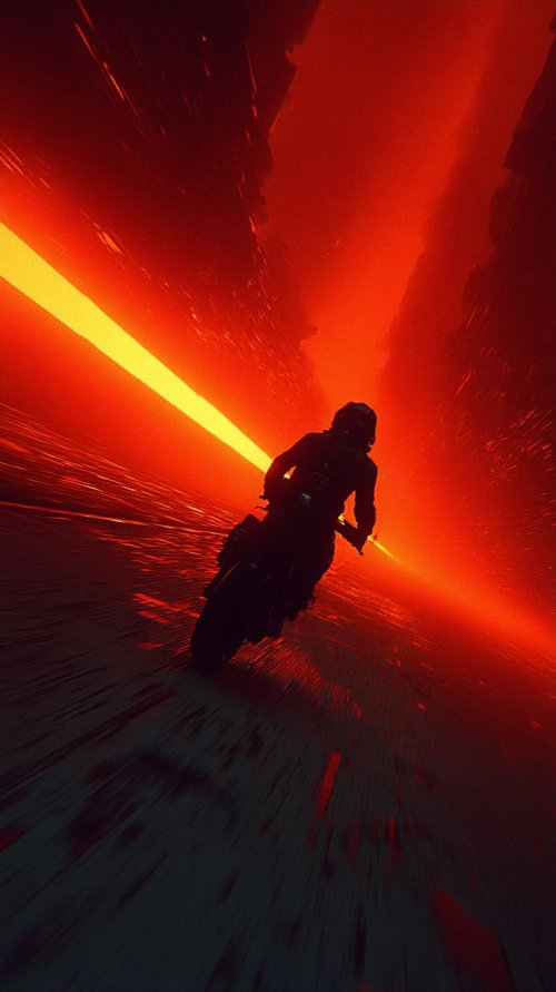 Cyberpunk Motorcycle Journey - Related Ghetto Wallpapers wallpaper
