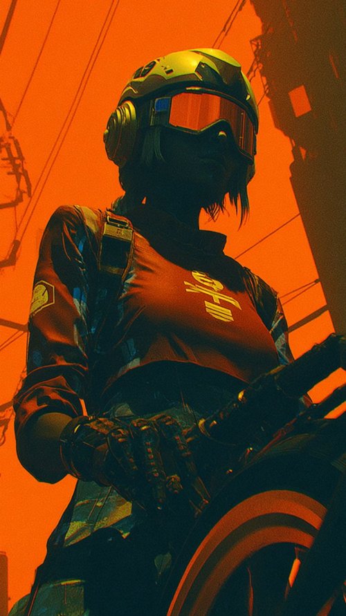 Cyberpunk Rider Portrait - Related Ghetto Wallpapers wallpaper