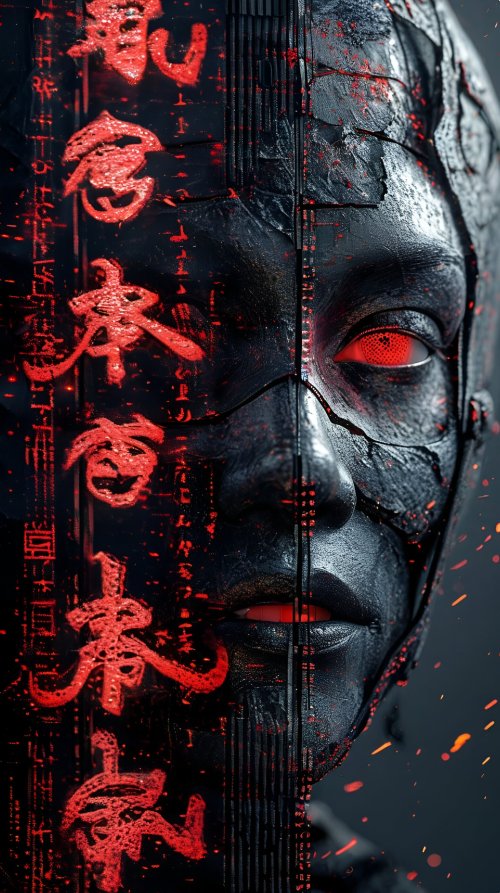 Cyberpunk Samurai Portrait