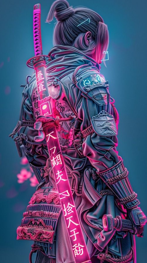 Cyberpunk Samurai Warrior - Related Ghetto Wallpapers wallpaper