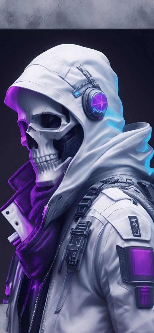 Cyberpunk Skull Portrait - Related Ghetto Wallpapers wallpaper