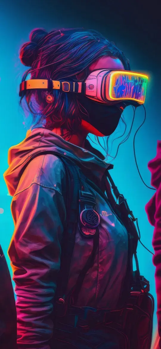 Cyberpunk VR Girl - Related Dope Wallpapers wallpaper