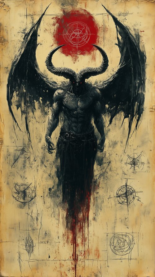 Dark Angel Ritualistic Art