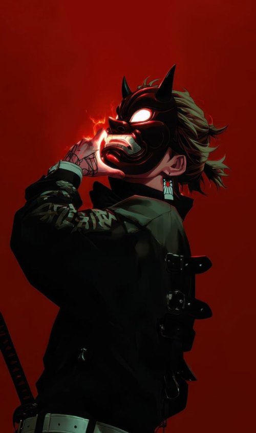 Demon Masked Warrior - Related Dope Wallpapers wallpaper