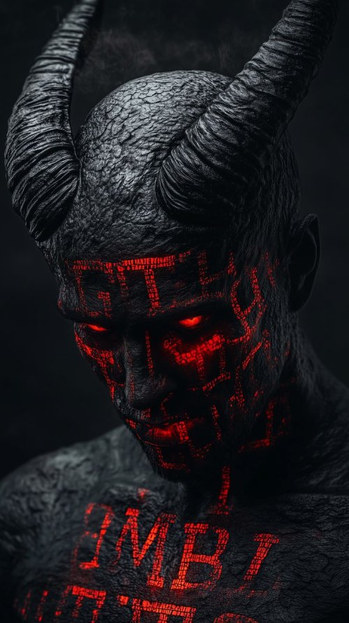 Demonic Figure with Runes - Related Ghetto Wallpapers wallpaper