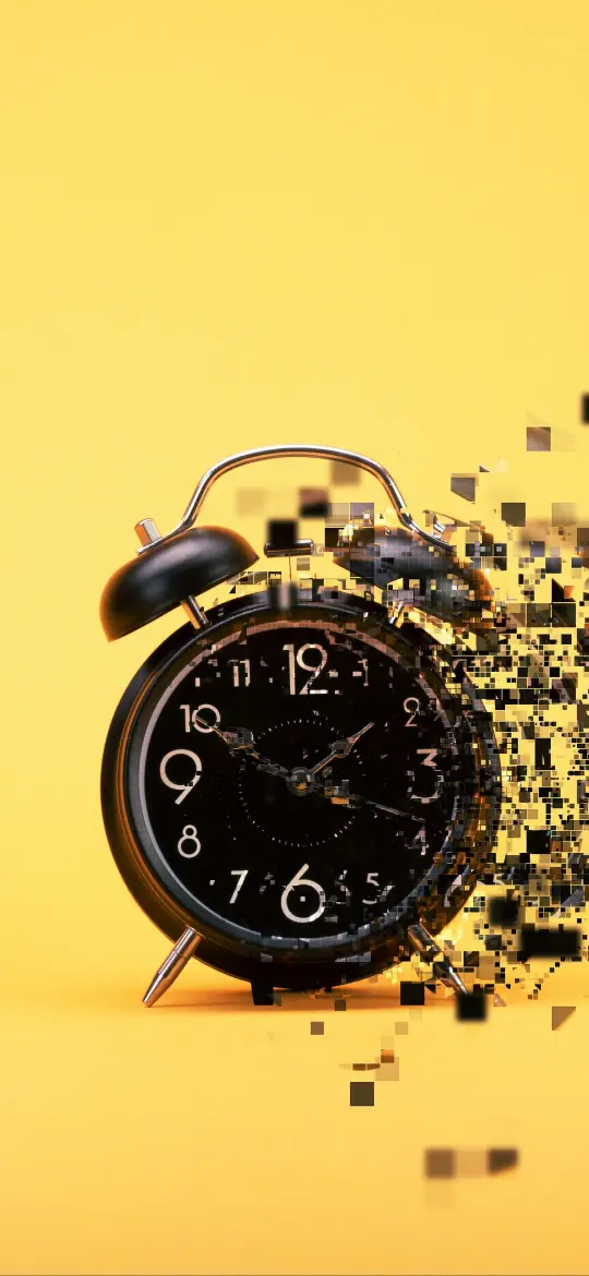 Disintegrating Clock on Yellow - Related Ghetto Wallpapers wallpaper