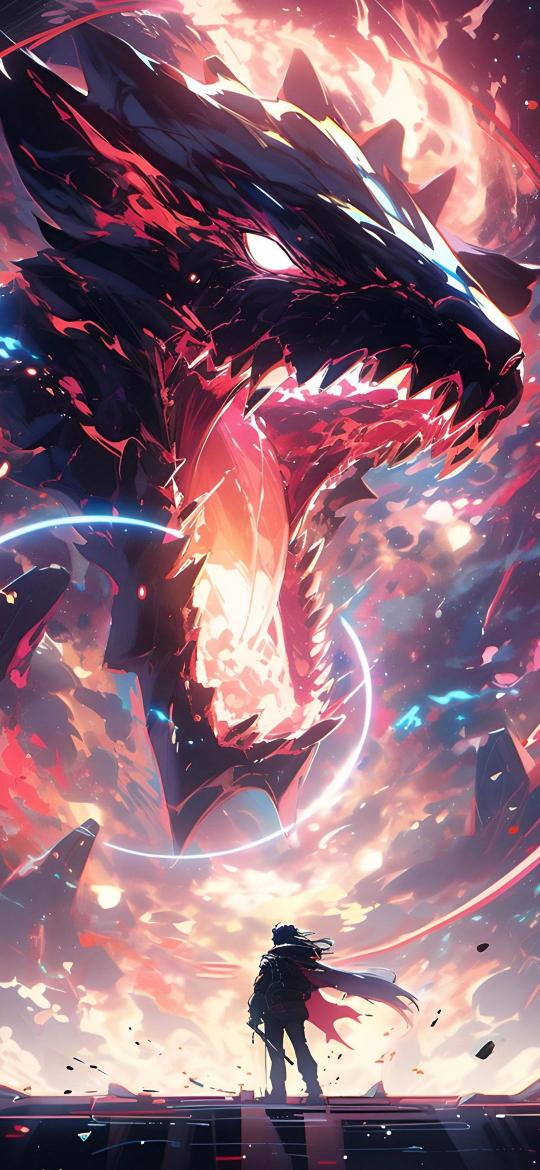 Dragon's Fury Stare - Related Dark Wallpapers wallpaper