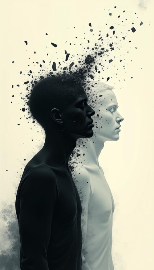 Duality_Dissolving - Art Wallpaper