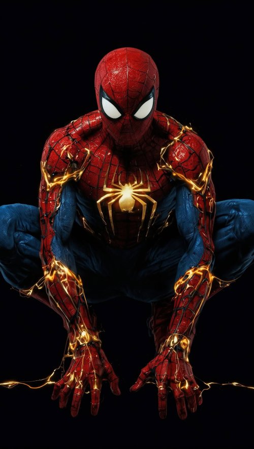 Electric Spider-Man Pose - Related Ghetto Wallpapers wallpaper