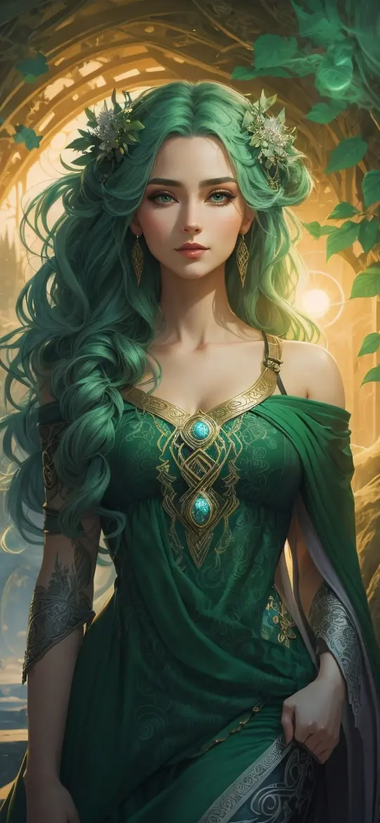 Emerald Enchantress Portrait - Related Ghetto Wallpapers wallpaper