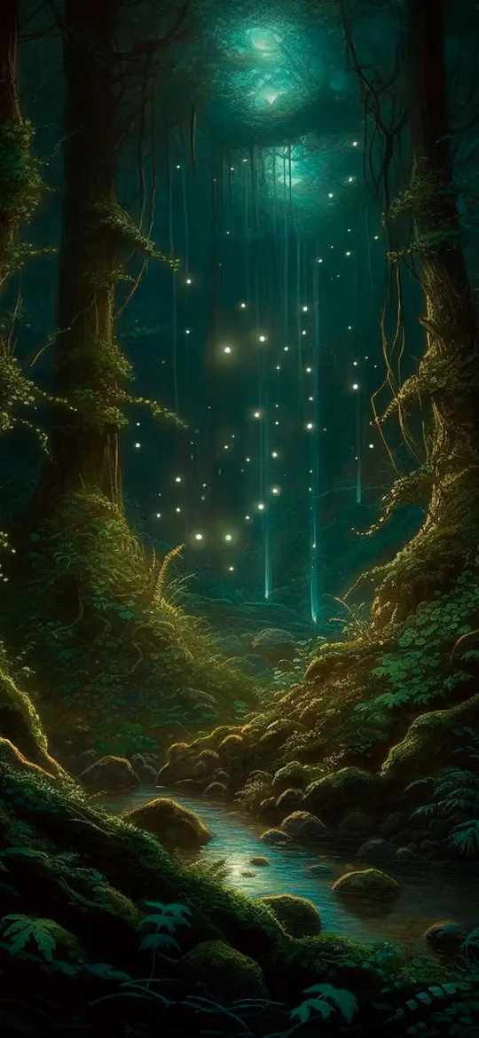 Enchanted Forest Stream - Related 4K Wallpapers wallpaper
