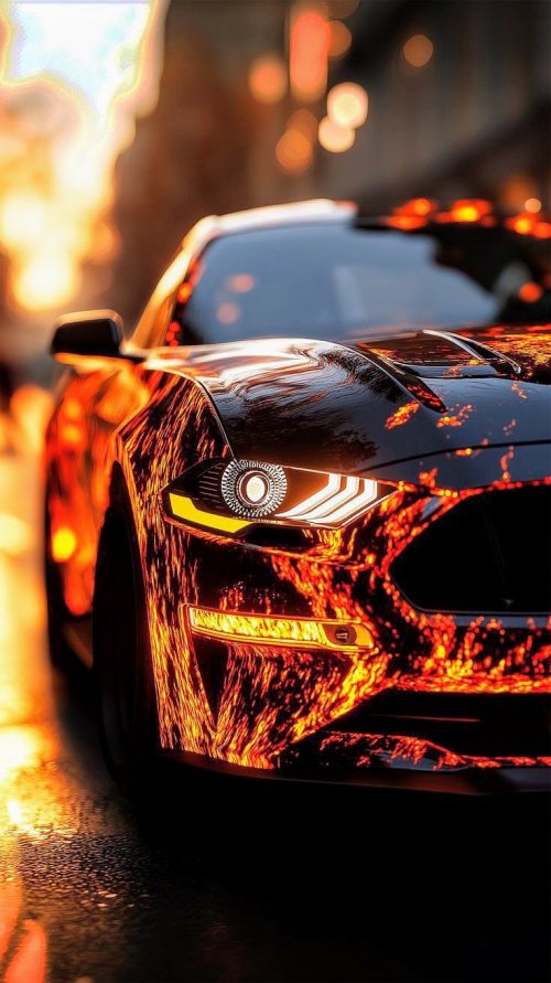 Fiery Mustang 4k HD Wallpaper - Related StockWalls wallpaper