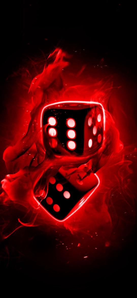 Fiery Red Dice - Related 4K Wallpapers wallpaper
