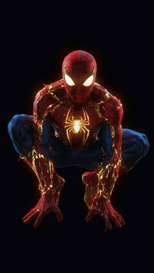 Fiery Spiderman Pose - Related Ghetto Wallpapers wallpaper