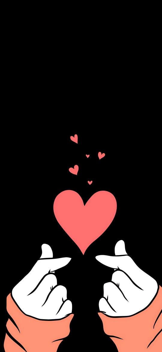 Finger Heart Love Gesture - Related 4K Wallpapers wallpaper
