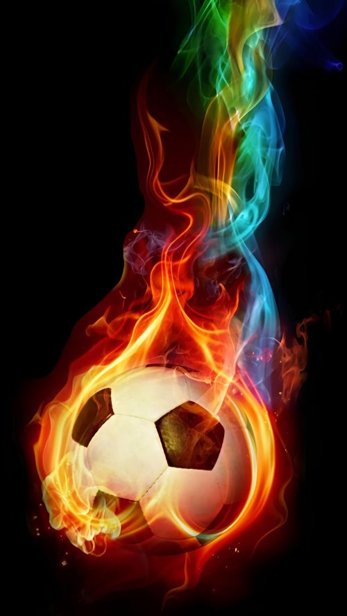 Flaming Soccer Ball Art - Related Dope Wallpapers wallpaper