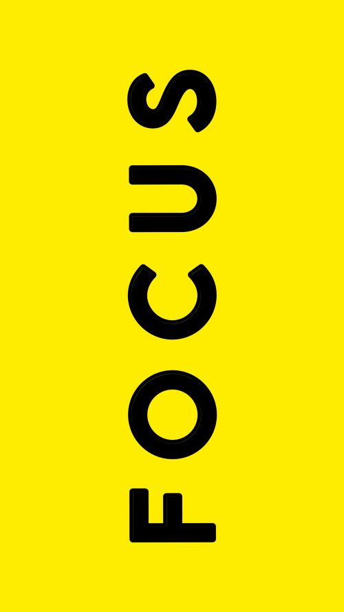 Focus Yellow Motivation